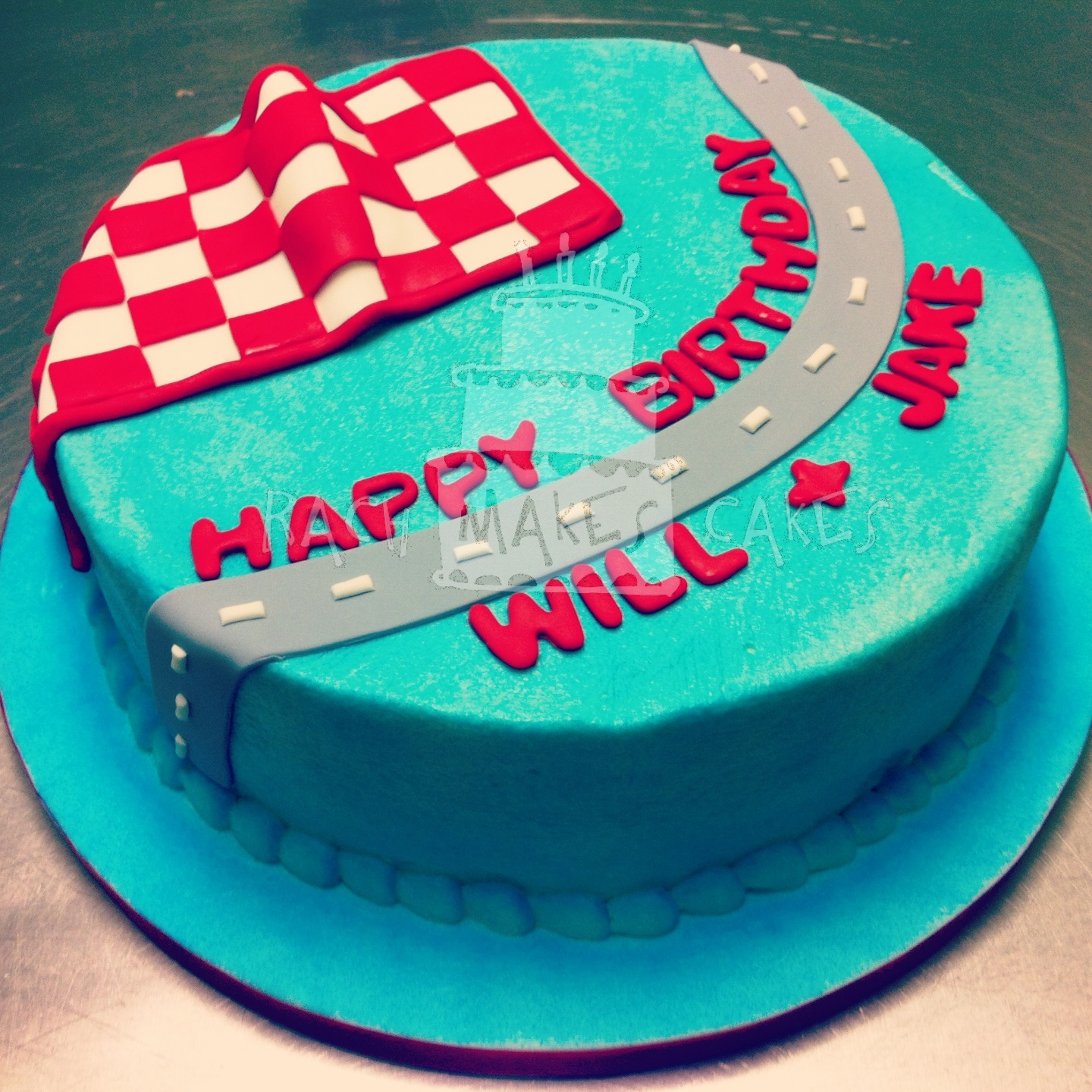 Car Party Birthday Cake — Rach Makes Cakes