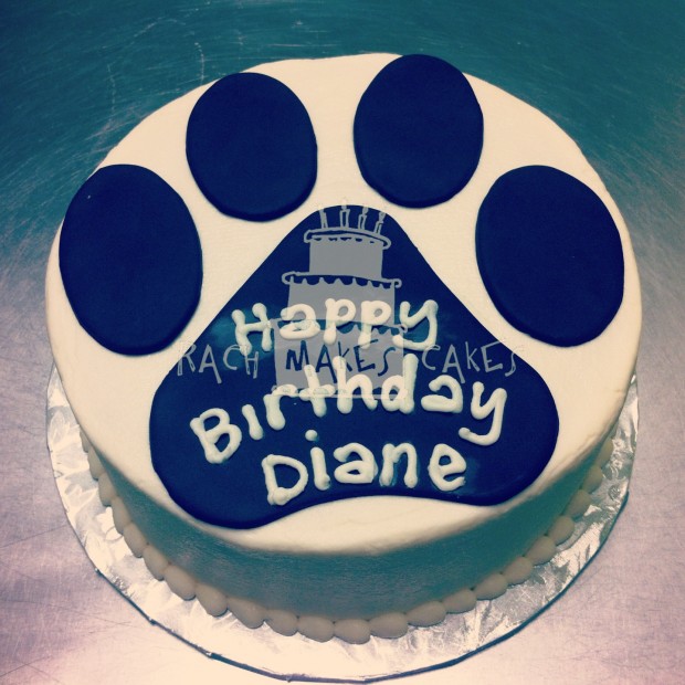 Paw Print Cake — Rach Makes Cakes - 620 x 620 jpeg 94kB