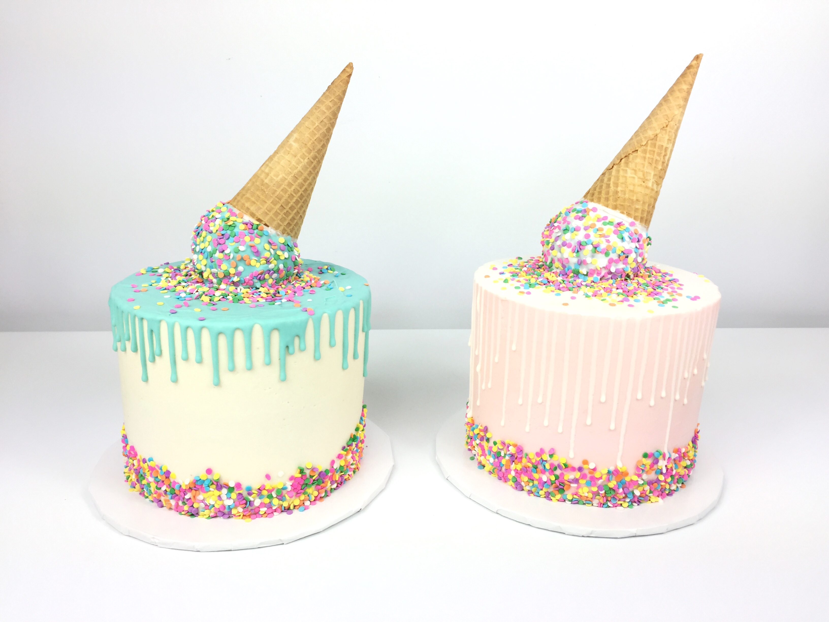 Dripping Ice Cream Cone Cakes Rach Makes Cakes